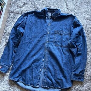 Nike Men's Dark Blue Casual Shirt